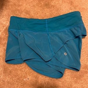 Lululemon speed shorts - blue/teal